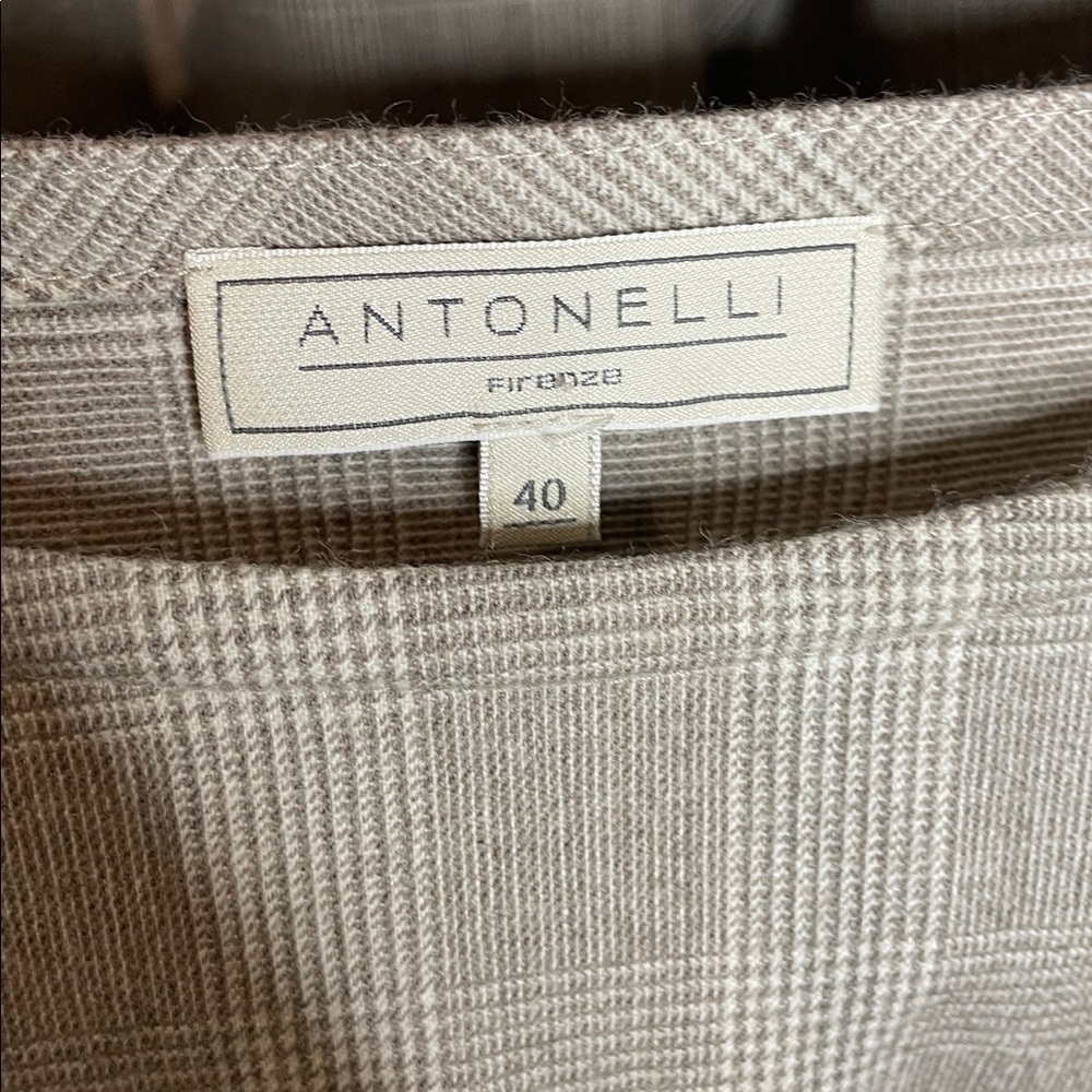 Antonelli Firenze | Women’s Virgin Wool Plaid Pants Set Size 40 US 4 - Picture 7 of 12